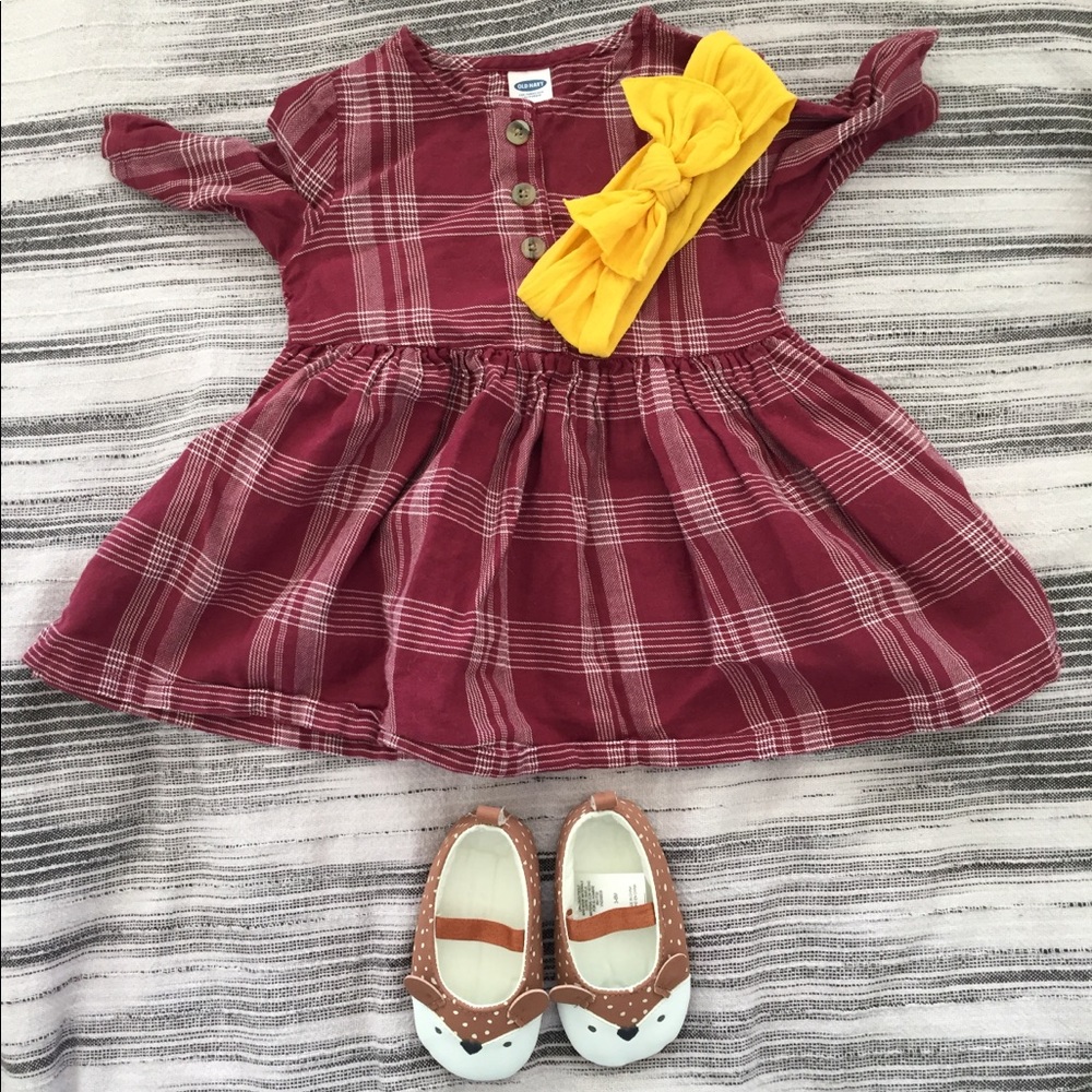 OLD NAVY plaid dress